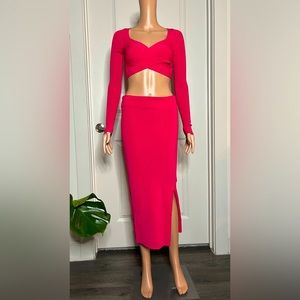 Women’s Hot Pink Two-Piece Set